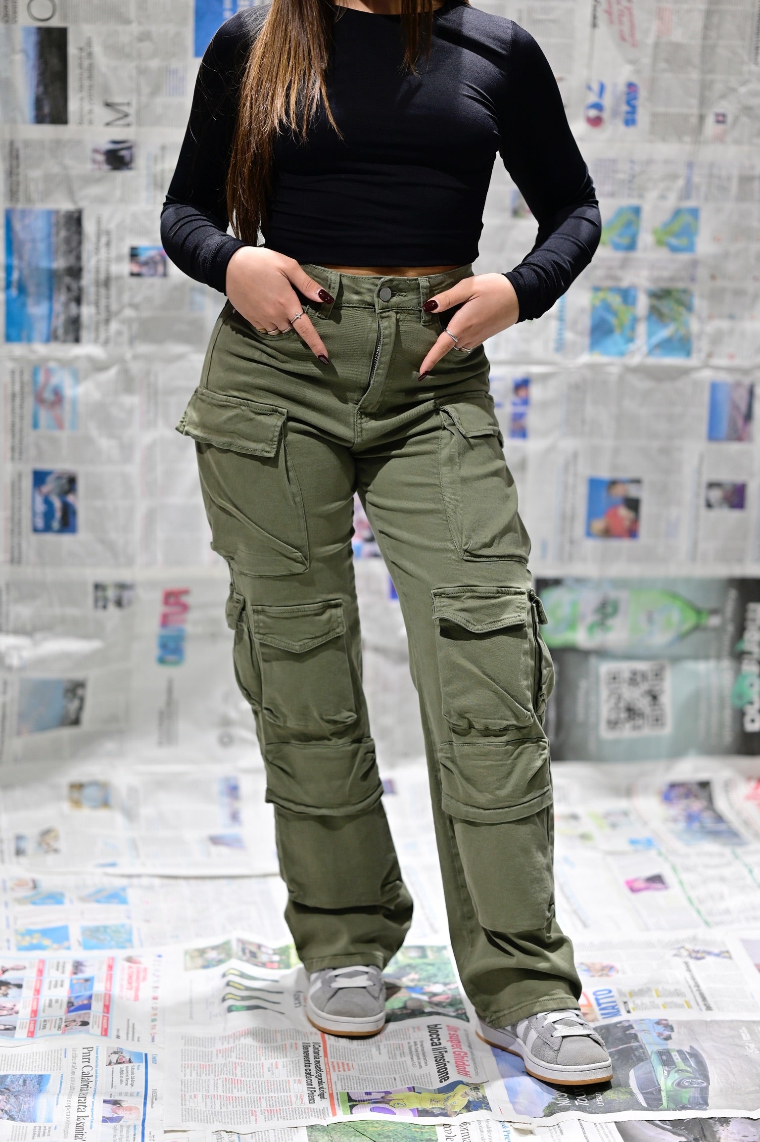 Jeans Cargo Multitasca