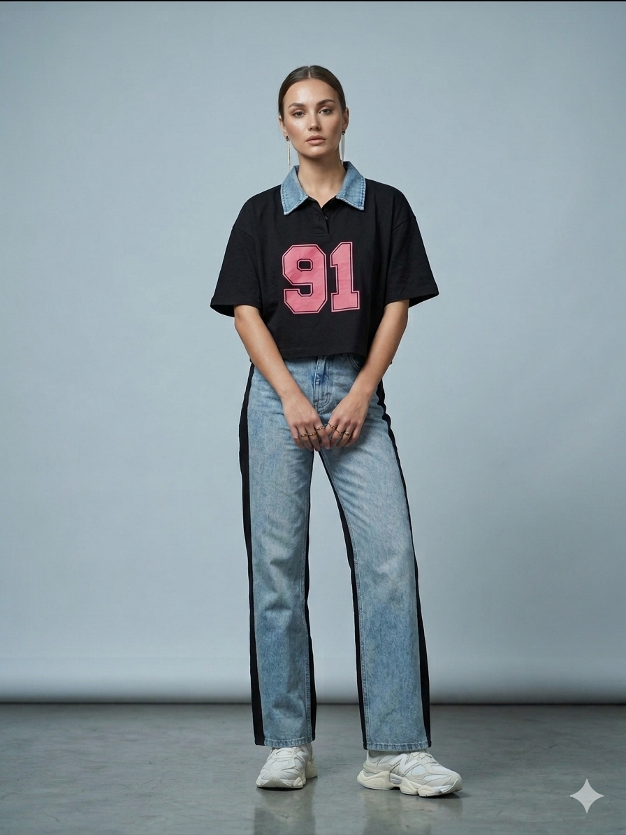 Jeans doppio tessuto