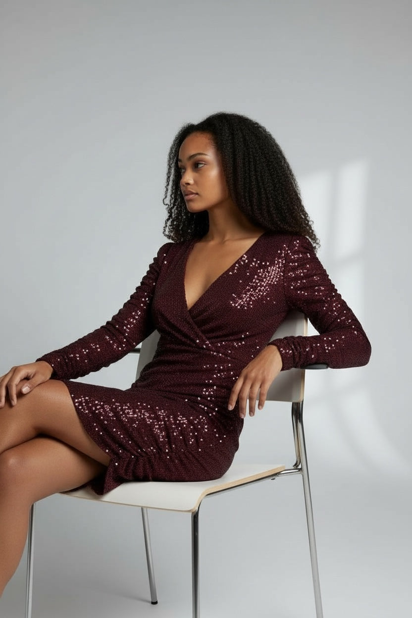 Dress Paillettes Rouge