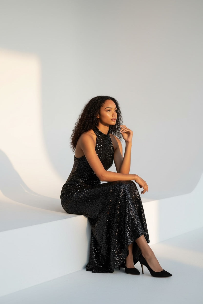 Long Dress Paillettes Kira