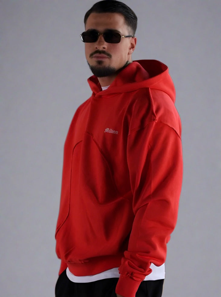 Felpa Taglio Vivo Million Red